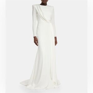 Alex Perry Bridal Maxwell Satin-Crepe Gown